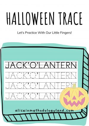 🎃 Halloween Handwriting & Tracing - Let's Practice Our Little Fingers!