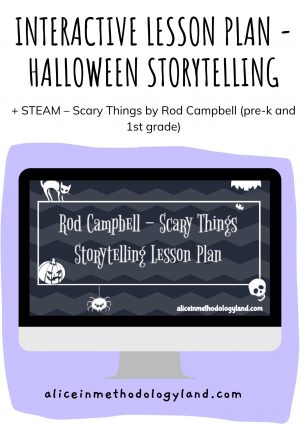 💻🎃Interactive Lesson Plan - Halloween Storytelling + STEAM – Scary Things by Rod Campbell (pre-k and 1st grade)