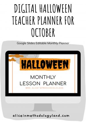 💻🎃Digital Halloween Teacher Planner for October