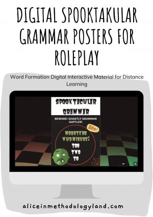 💻🎃Halloween Digital Materials: Spooktacular Grammar Role Play