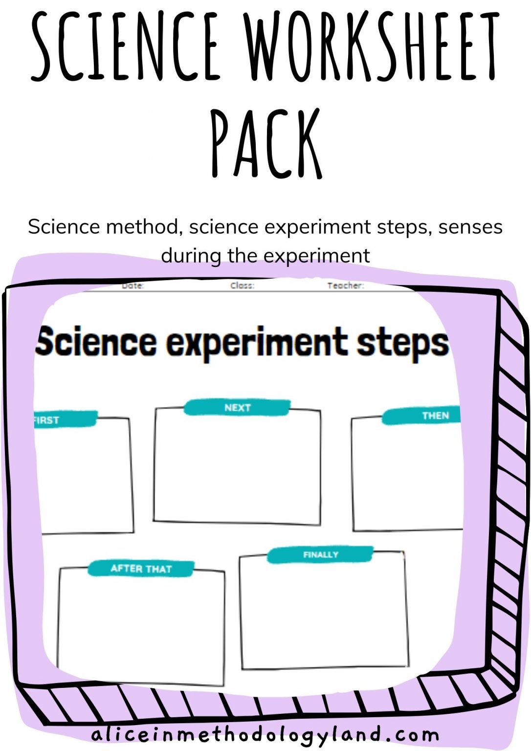 scientific experiment worksheet pdf